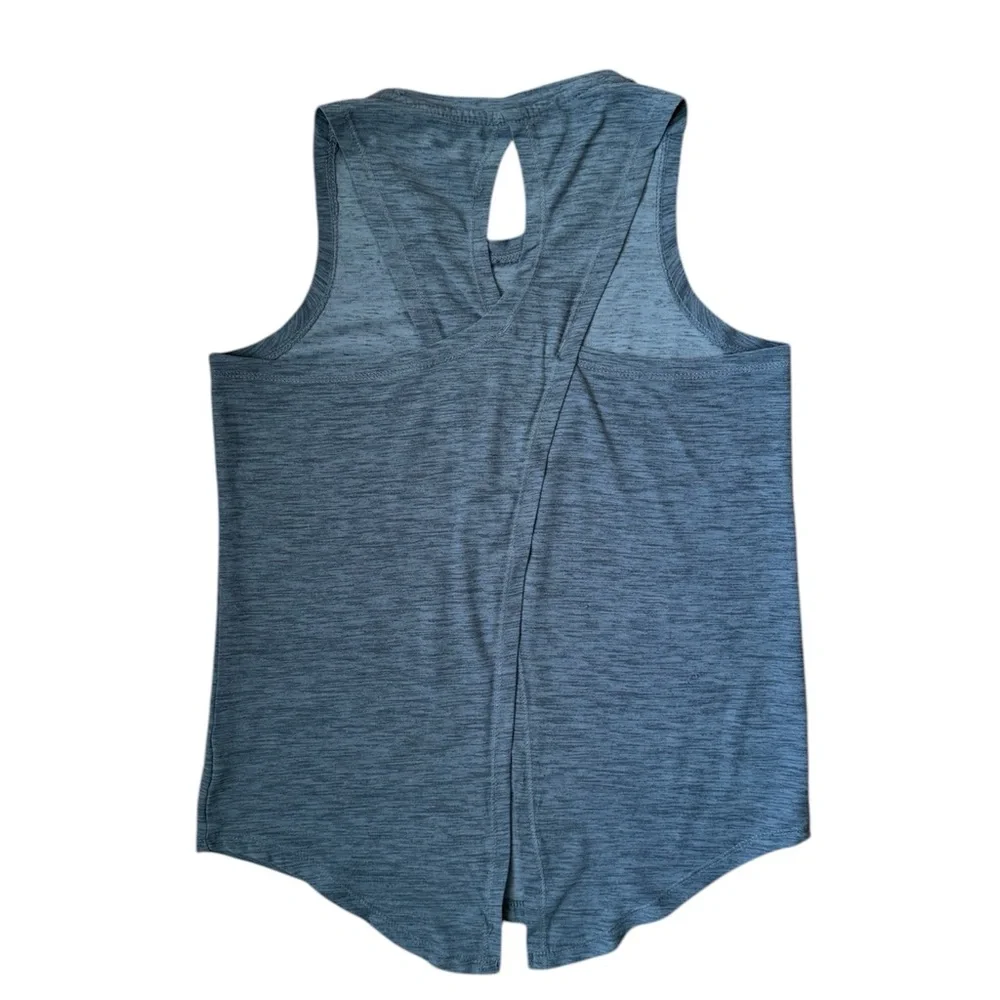 Old Navy Active | Girls Cross Back Sleeveless Top Heathered Gray, Size Large
